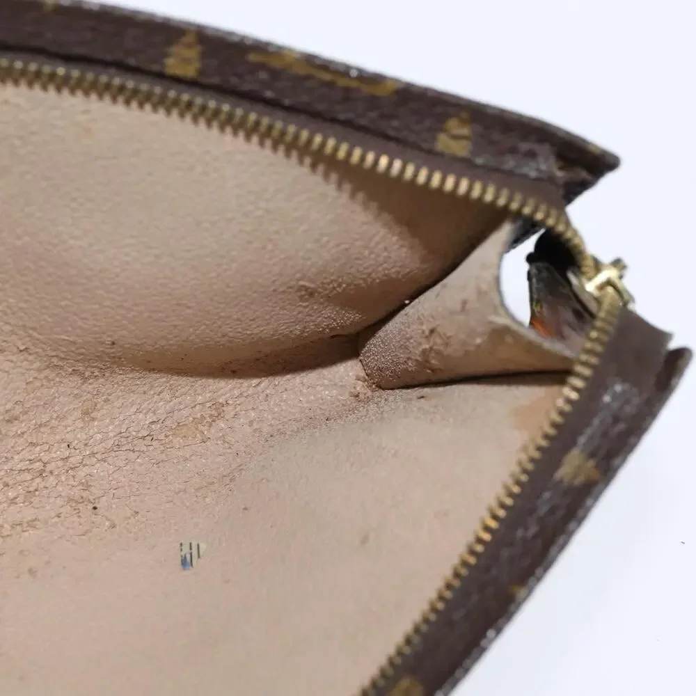Louis Vuitton Monogram Bucket PM Accessory Pouch Brown